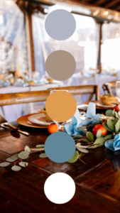create a wedding color palette