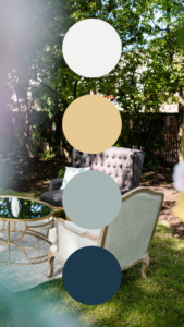 create a wedding color palette