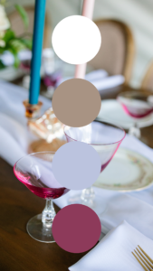 create a wedding color palette