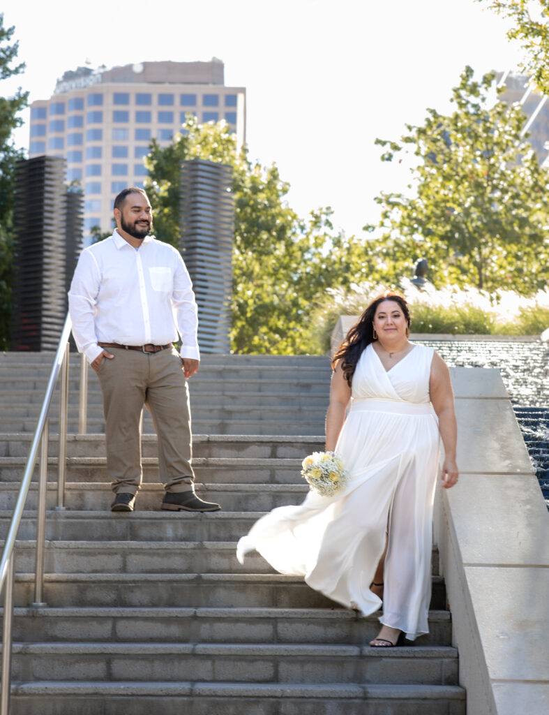 downtown dallas engagement session
